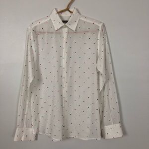 Adolfo Dominguez Long Sleeve Button Down Shirt 8.5
